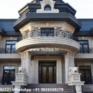 Classic Villa Design with Elegant Front Elevation No-7591