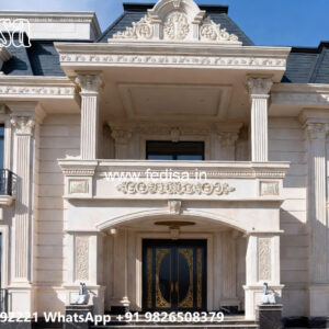 Classic Villa Design with Beautiful Garden Pathways No-7595