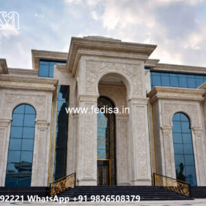 Classic Villa Design with Elegant Entrance Gate Ideas No-7629