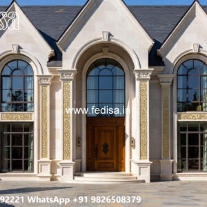 Luxury House Design with Beautiful Stone Exterior No-7772