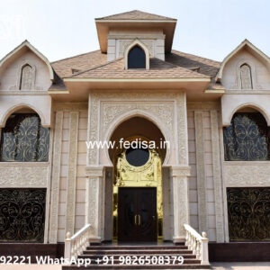 Classic House Design with Beautiful Garden Landscape No-7821