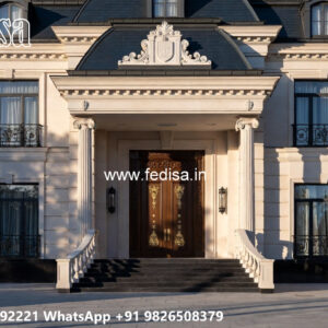 Classic House Design with Grand Entrance Ideas No-7826