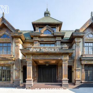 Classic House Design with Beautiful Exterior Walls No-7884