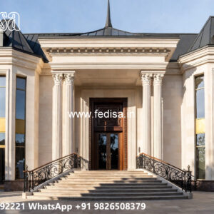 Classic Villa Design with Grand Front Elevation No-7958