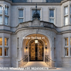 Classic Villa Design with Elegant Staircase Ideas No-7969