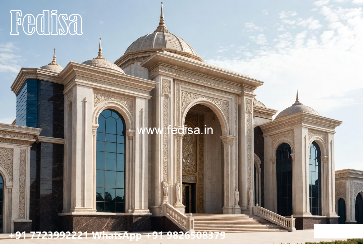 Luxury Classic Villa Design with Elegant Hall Ideas No-7985