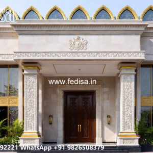 Classic Villa Design with Elegant Home Entrance No-7999