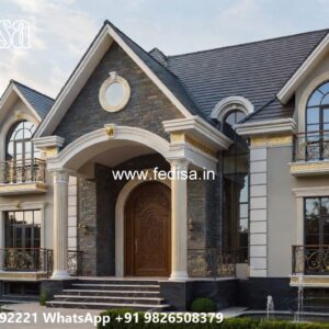 Classic Villa Design with Stylish Outdoor Lighting No-8001