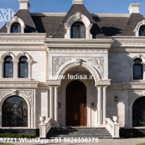 Classic Villa Design with Decorative Iron Railings No-8006