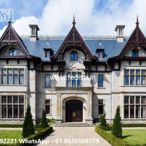 Traditional Classic Villa Design with Royal Charm No-8040