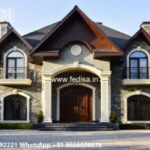 Classic Villa Design with Beautiful Villa Landscaping No-8050