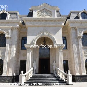 Classic Villa Design with Elegant Decorative Pillars No-8059