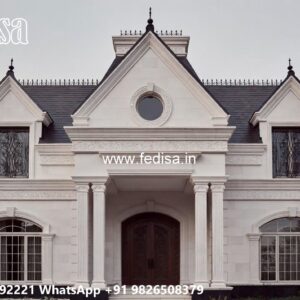 Classic Villa Design with Decorative Stone Cladding No-8074