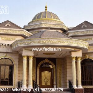 Classic Villa Design with Decorative Exterior Features No-8087