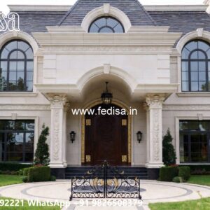 Classic Villa Design with Stylish Front Garden No-8093