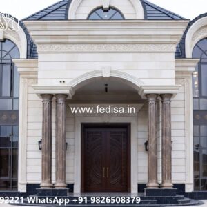 Luxury House Design with Grand Entrance and Elevation No-8108