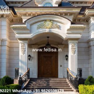 Classic House Design with Elegant Balcony Concepts No-8264