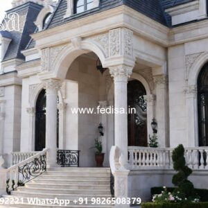 Classic House Design with Decorative Pillar Concepts No-8273