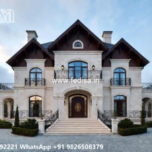 Classic House Design with Grand Entrance Ideas No-8276