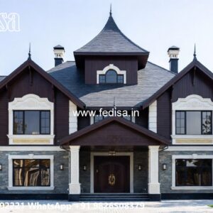 Classic House Design with Royal Decorative Details No-8326