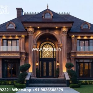 Classic Villa Design with Grand Front Elevation No-8408