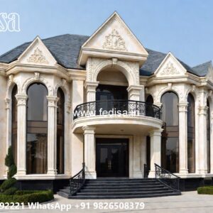 Classic Villa Design with Stylish Exterior Facade No-8420