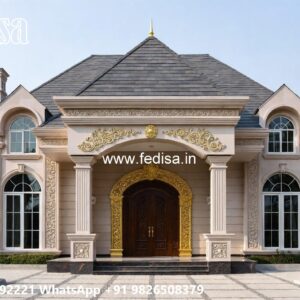 Classic Villa Design with Beautiful Wooden Interiors No-8422