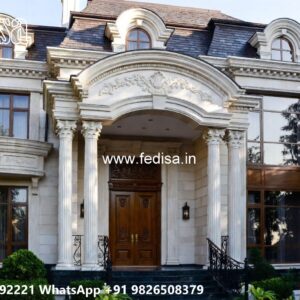 Classic Villa Design with Beautiful Roof Architecture No-8429