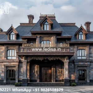 Classic Villa Design with Elegant Home Entrance No-8449
