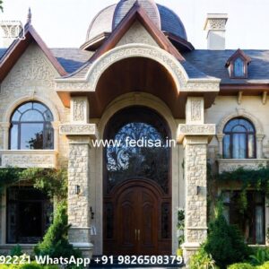 Classic Villa Design with Stylish Outdoor Lighting No-8451