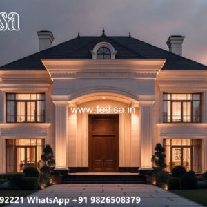 Classic Villa Design with Decorative Iron Railings No-8456