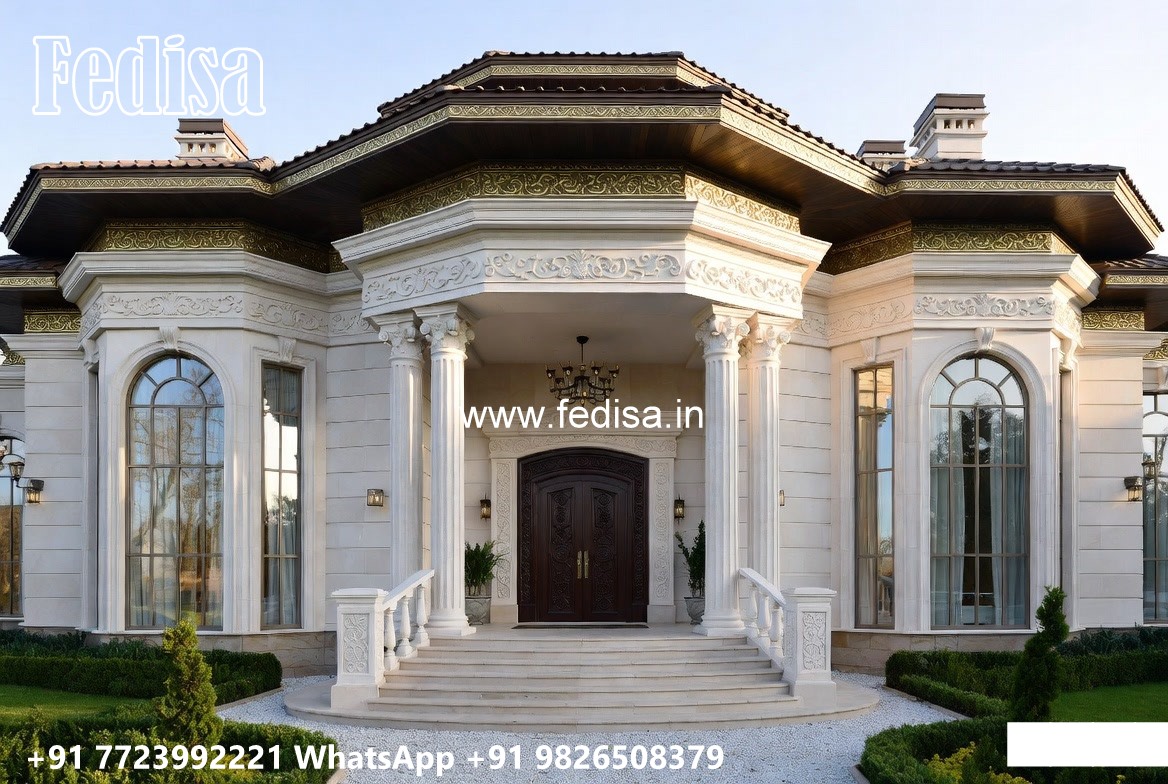 Classic Villa Design with Beautiful Exterior Walls No-8464