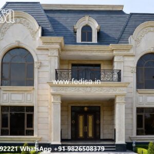 Classic Villa Design with Luxury Exterior Landscaping No-8469