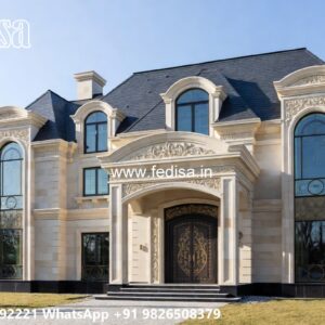 Traditional Classic Villa Design with Royal Charm No-8490