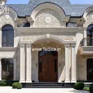 Classic Villa Design with Elegant Front Elevation No-8491