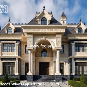 Classic Villa Design with Stylish Living Room Decor No-8521