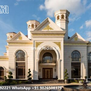 Classic Villa Design with Beautiful Marble Details No-8540