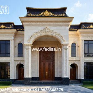 Luxury House Design with Stylish Exterior Facade No-8562