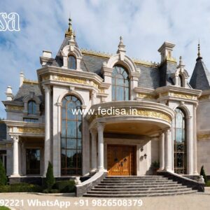 Luxury House Design with Elegant Marble Flooring No-8605