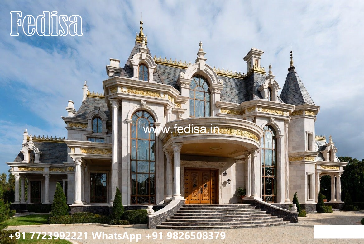 Luxury House Design with Elegant Marble Flooring No-8605