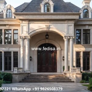 Classic House Design with Elegant Balcony Concepts No-8714