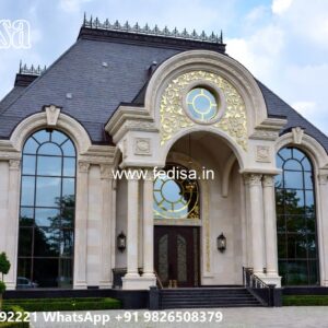 Classic House Design with Beautiful Garden Landscape No-8721