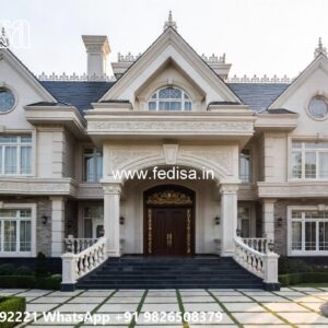 Classic House Design with Decorative Pillar Concepts No-8723