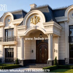 Classic House Design with Elegant Courtyard Ideas No-8756
