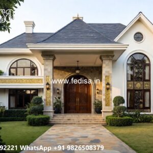 Classic House Design with Stylish Marble Flooring No-8757