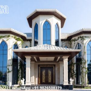 Classic House Design with Beautiful Stone Cladding No-8767