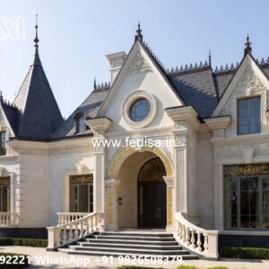 Classic House Design with Beautiful Exterior Walls No-8784