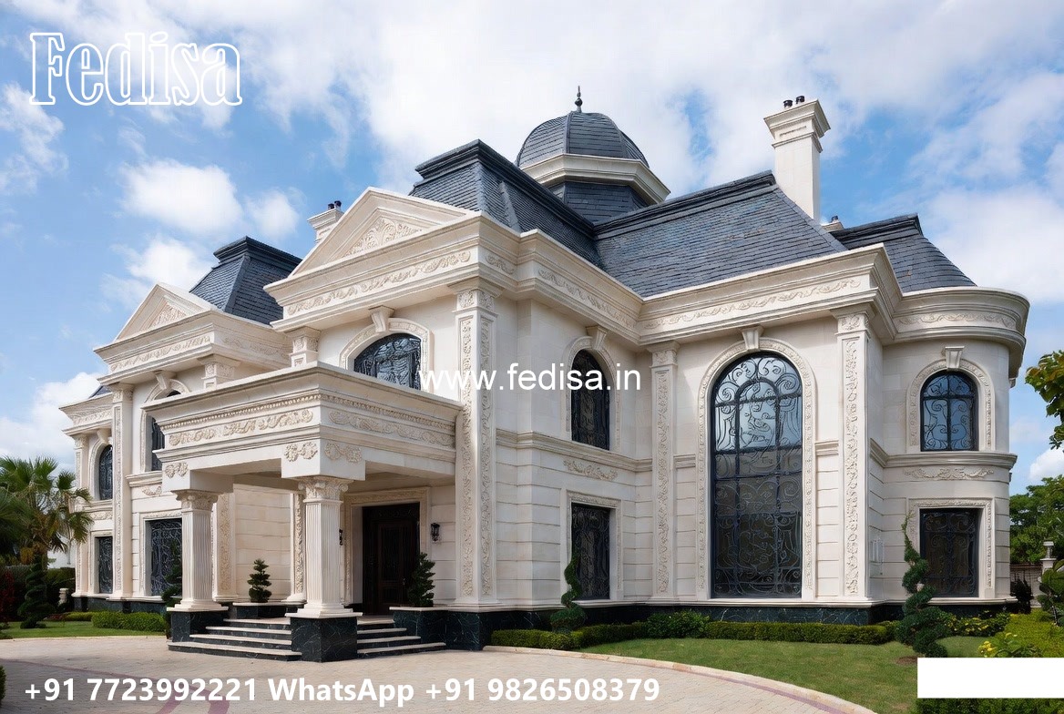 Classic House Design with Stylish Royal Interiors No-8788