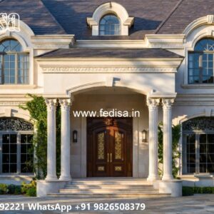 Classic House Design with Elegant Marble Staircase No-8824
