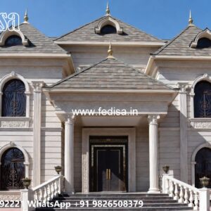 Classic Villa Design with Beautiful Garden Landscape No-8860